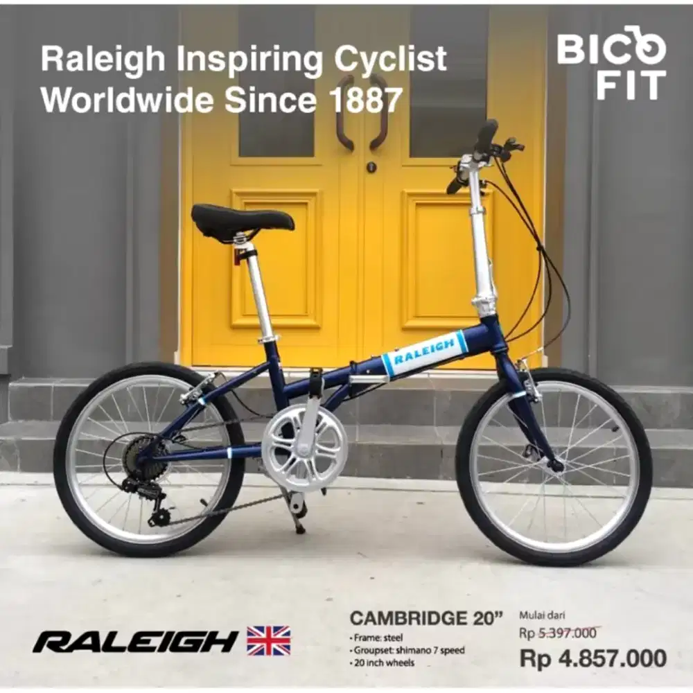 Sepeda Lipat RALEIGH CAMBRIDGE 20 INCH