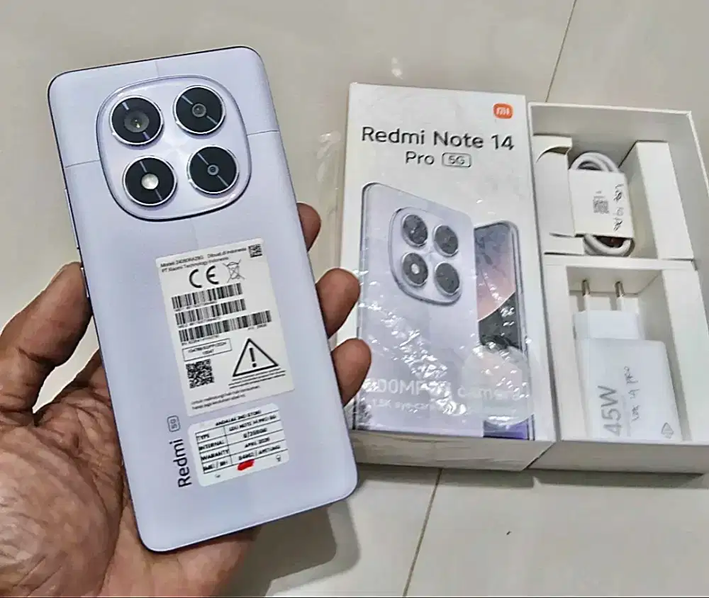 Redmi note 14 pro 5G kamera 200mp ram 8/256 fullset