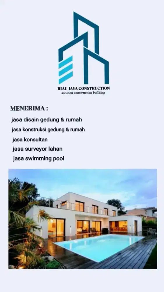 jasa spesialis konstruksi gedung & swimming pool
