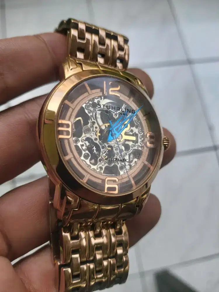 Jam tangan sthurling swiss gold