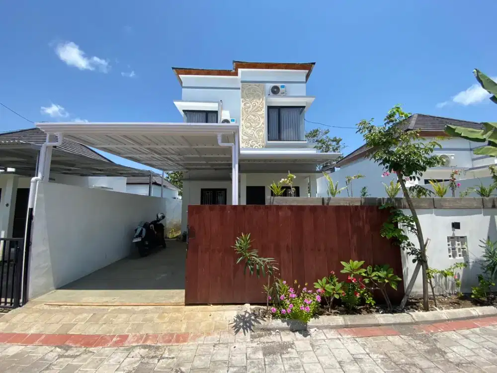 Rumah Baru 2 Lantai Semi Furnished + Kolam Renang di Nusa Dua