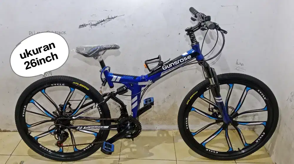 Sepeda gunung lipat GUNROSE Ukuran 26inch