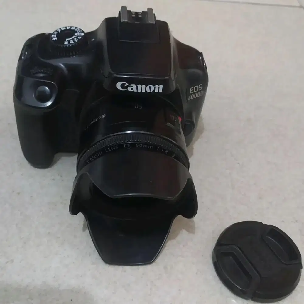 KAMERA DSLR CANON 4000D LENSA FIX BOKKEH PARAH
