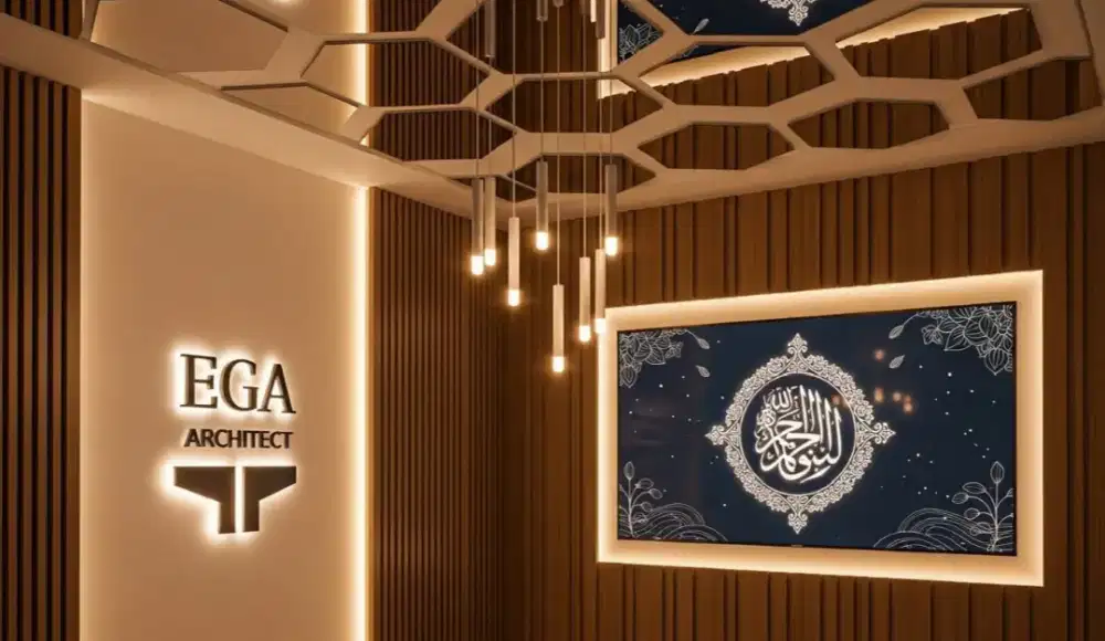 Interior rumah jasa arsitek living room cempaka putih