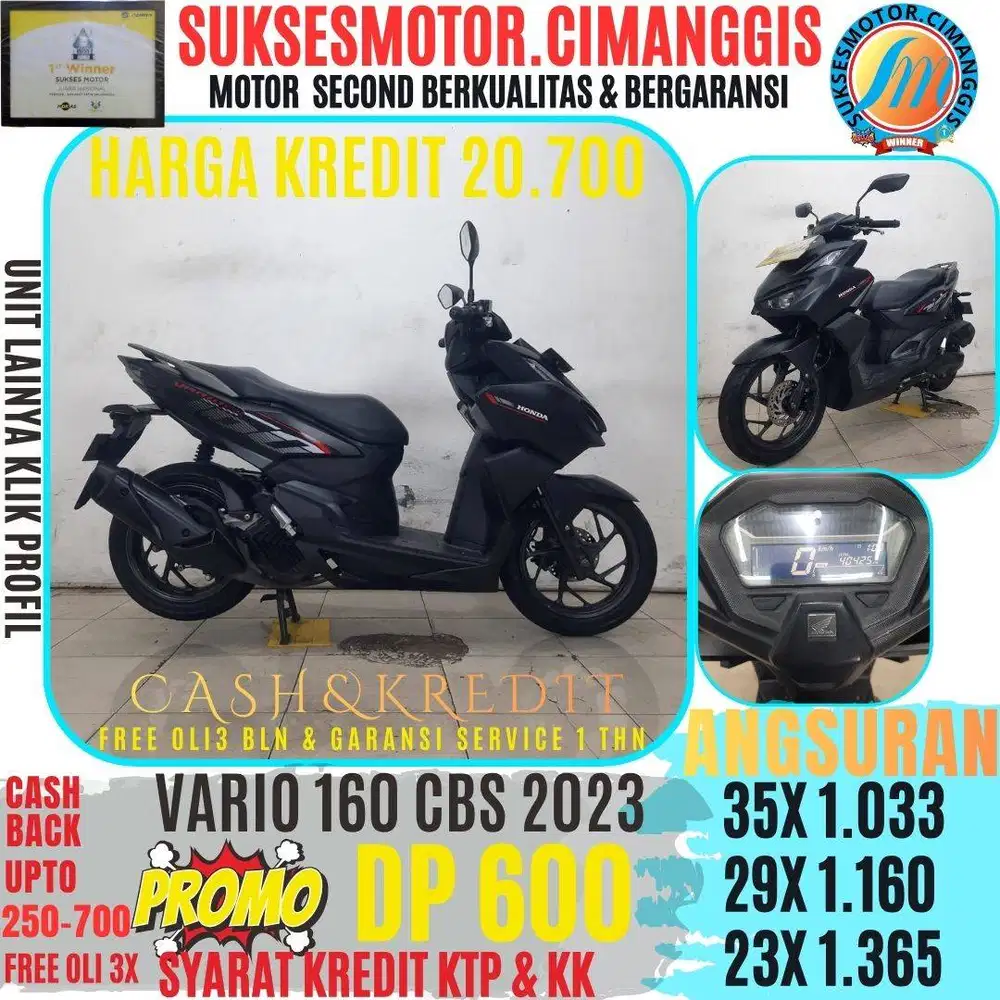 VARIO 160 CBS TERMURAH CASHBACK UPTO700RIBUAN FREE OLI3X