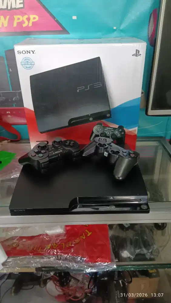 PS3 slim hardisk 320gb full game bola Ter update
