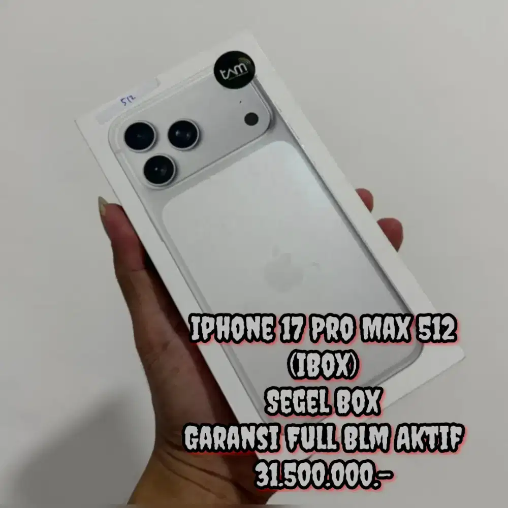 Iphone 17 Pro Max 512 (iBox) Segel Box