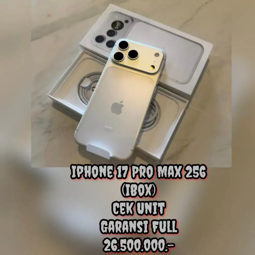 Iphone 17 Pro Max 256 (iBox) Cek Unit