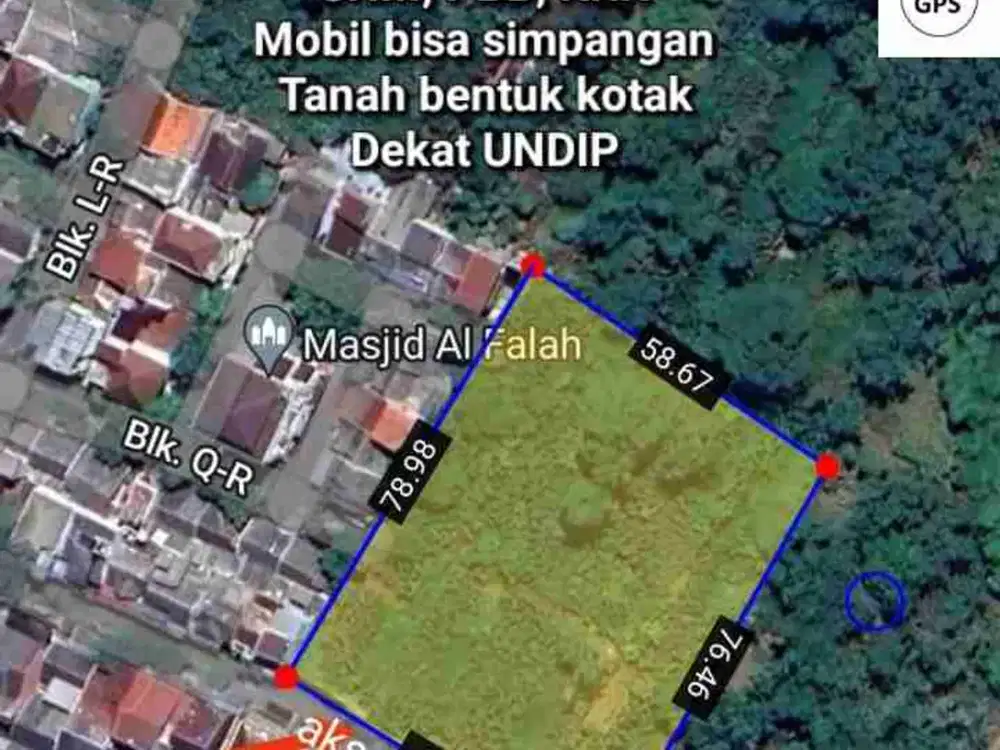 DIJUAL TANAH TEMBALANG SEMARANG, KRAMAS DEKAT UNDIP. BISA UNTUK KOST, BALAI LATIHAN/ PENDIDIKAN, SEKOLAH, MINIMARKET, GUDANG, KANTOR, PERUMAHAN CLUSTER DLL
