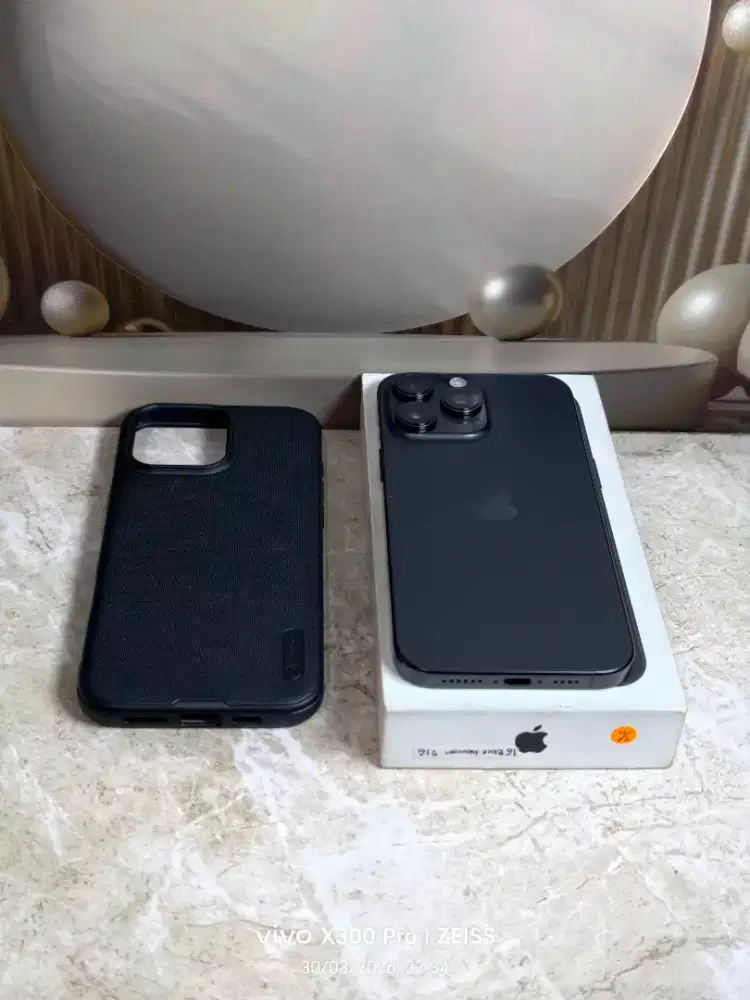 Iphone 16 pro max 256gb ibox black titanium garansi 31 desember 2026