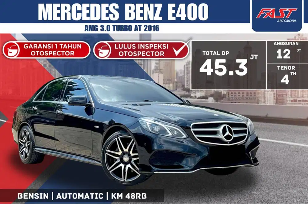 MERCEDES BENZ E400 AMG 2016 PANORAMIC LOW KM.48RB ANTIK & TERAWAT