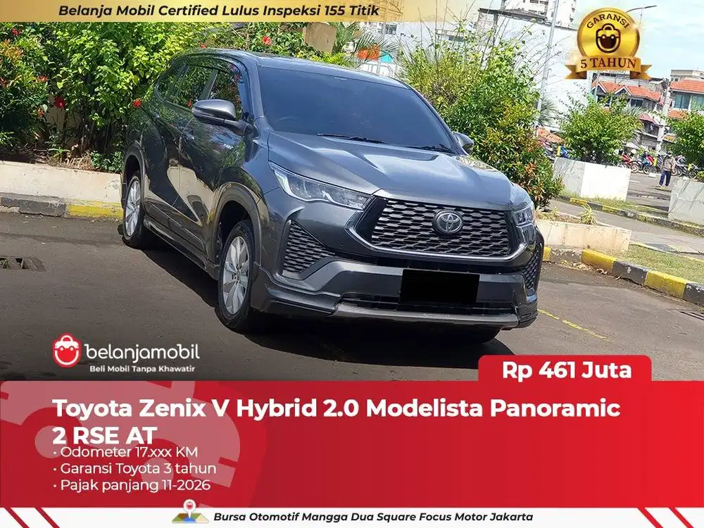 [ BERGARANSI ] Toyota Zenix V Hybrid 2.0 Modelista AT 2025 2026