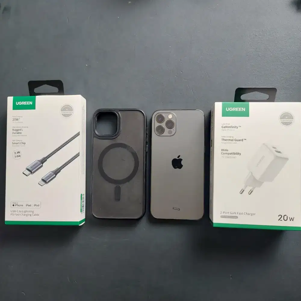 IPHONE 12 PRO 256GB GRAPHITE EX GARANSI RESMI