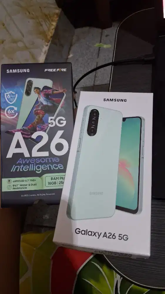 samsung A26 mint green 8/256gb