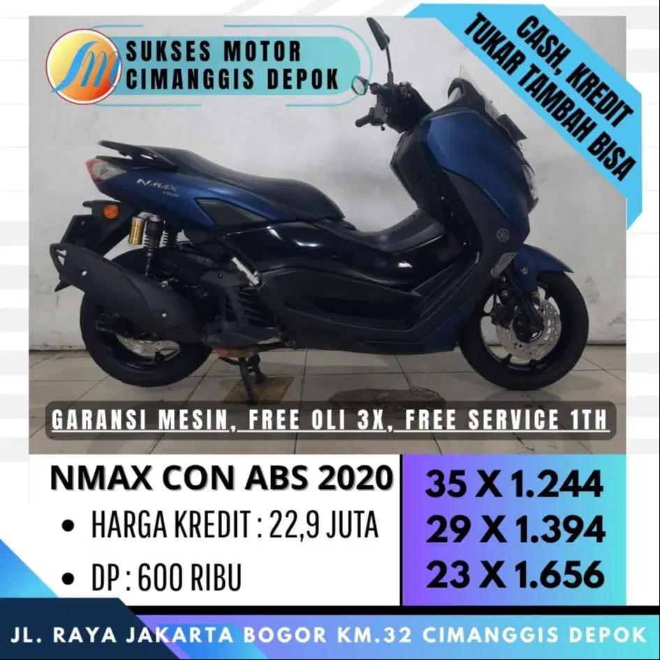 NMAX 155 CON ABS 2020 CASH KREDIT CC BISA BERGARANSI [SUKSES MOTOR]