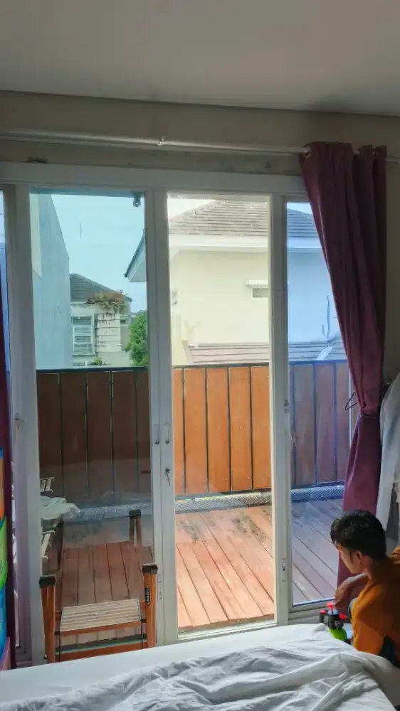 Kaca Film peredam panas & silau uv stiker kaca kantor & rumah sandblas