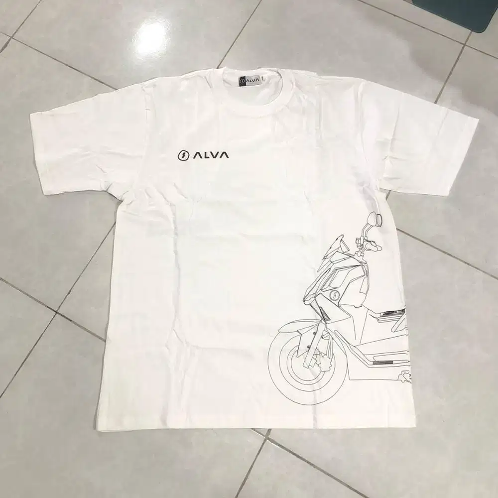 Kaos ALVA EV Cervo Putih T-Shirt - Official Merchandise Size XXL