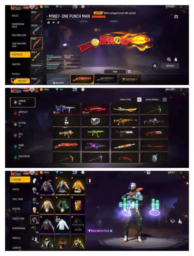 Jual akun ff aman dan amanah