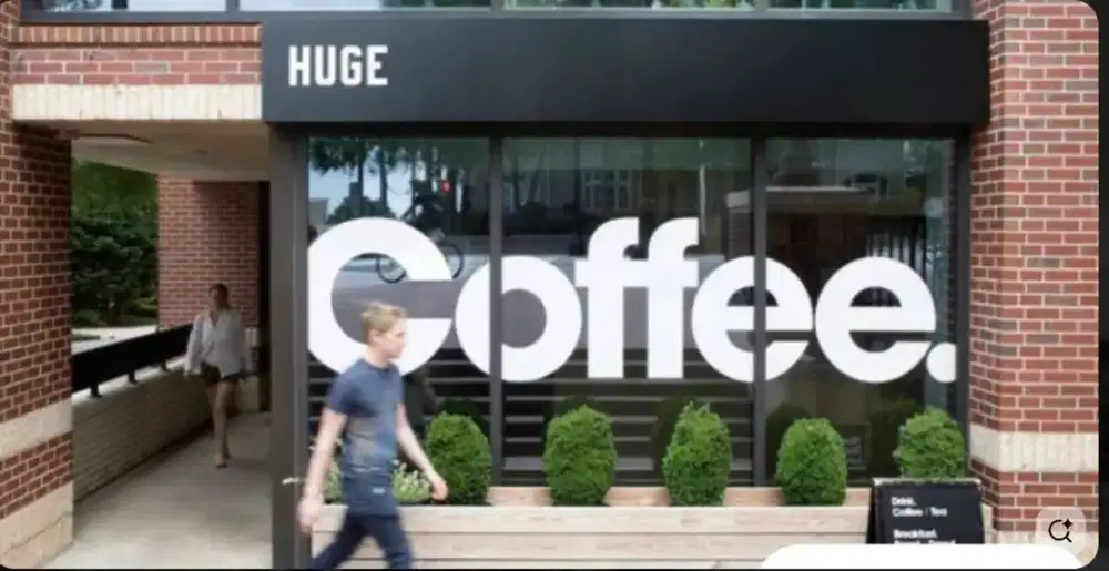 Cutting sticker tulisan logo coffeeshop stiker dekorasi kacadepan toko