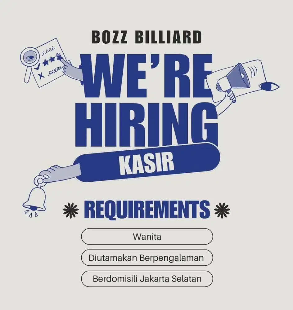 URGENT Lowongan kerja kasir billiard