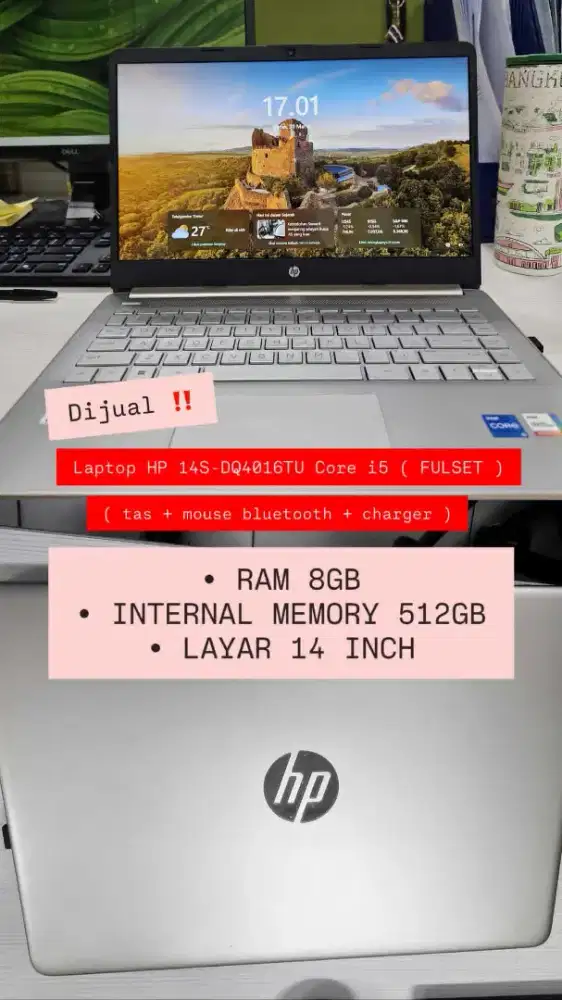 LAPTOP HP 14s-dq4016TU core i5