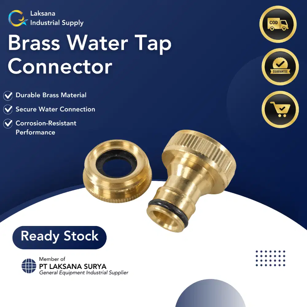 Konektor Kran Drat Luar 1inch 1 Kuningan Selang Air Quick Release