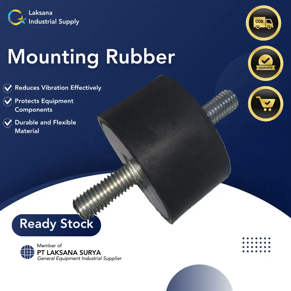 Rubber engine mounting baut diameter 10cm tinggi 2inch