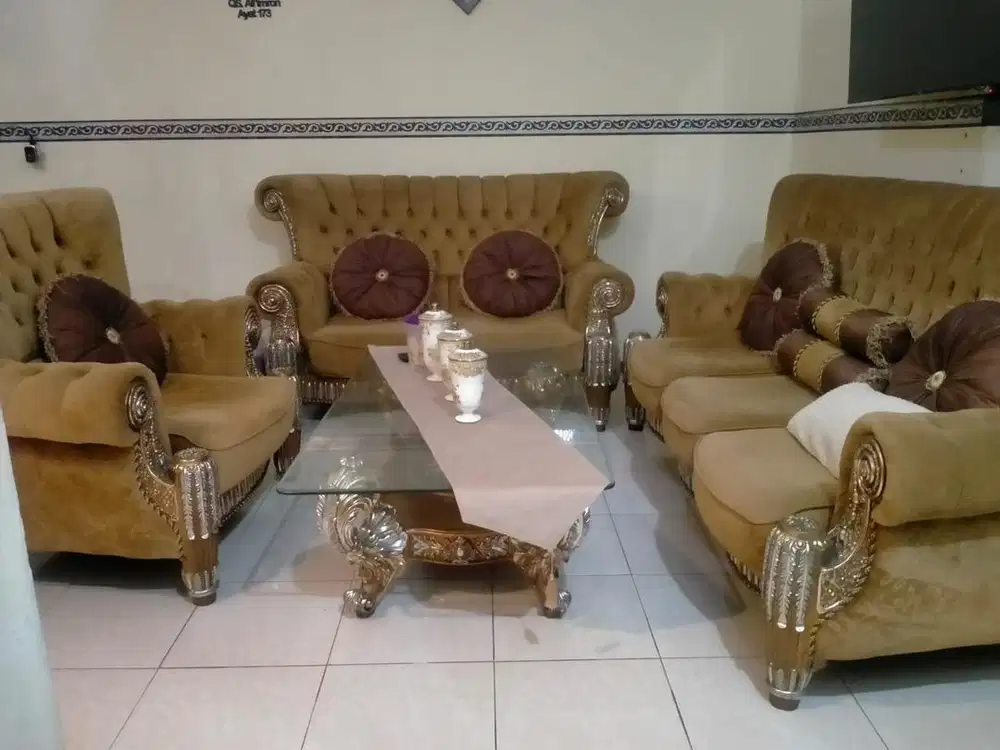 Jual kursi sofa ruang tamu jati