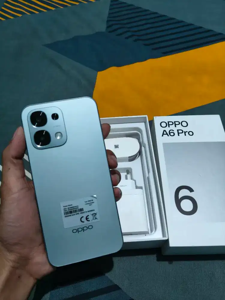 Oppo A6 pro 8/128 fullset mulus like new warna titanium