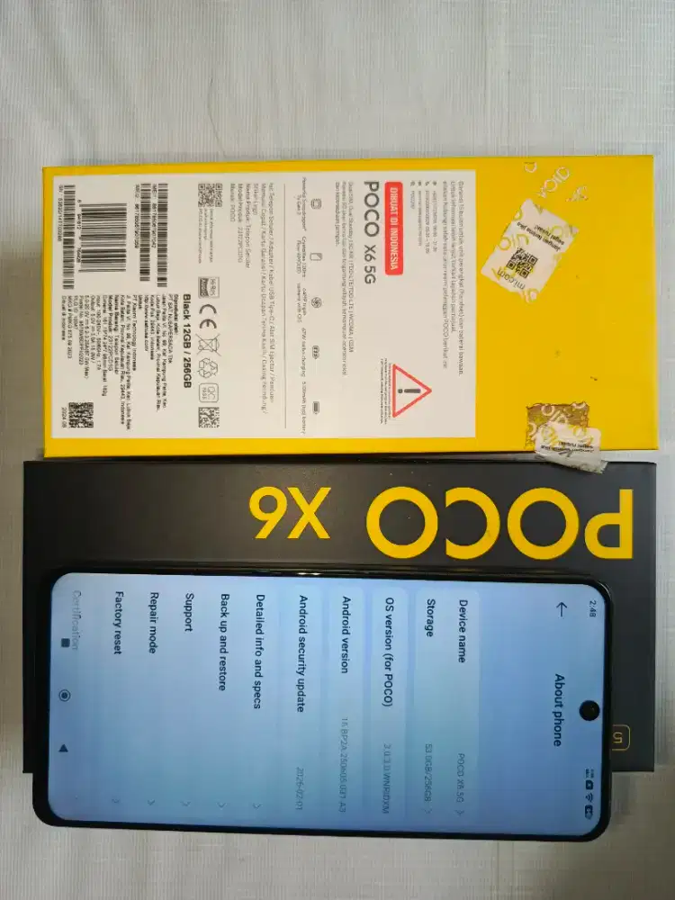 POCO X6 5G RAM 12/ 256 SECOND