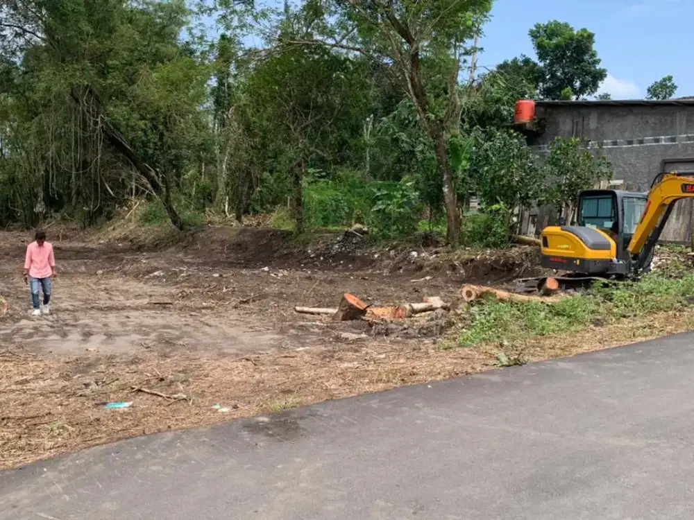 Tanah SHM Jogja 650 Meter dari SPBU Selomartani