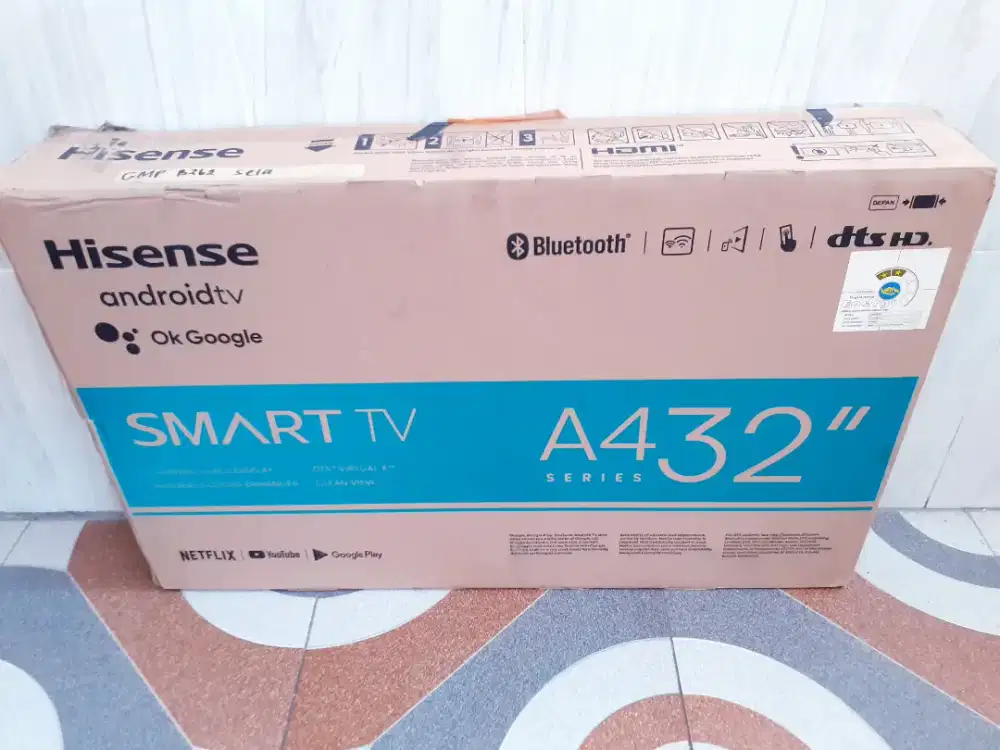 TV LED ANDROID HISENSE 32IN NETFLIK YOUTUBE DIGITAL GARANSI (J96)