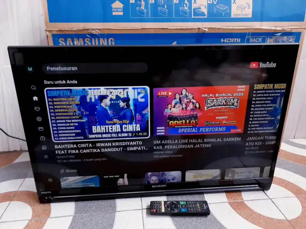 TV LED SMART SHARP 32IN DIGITAL YOUTUBE SEGEL GARANSI {J107}