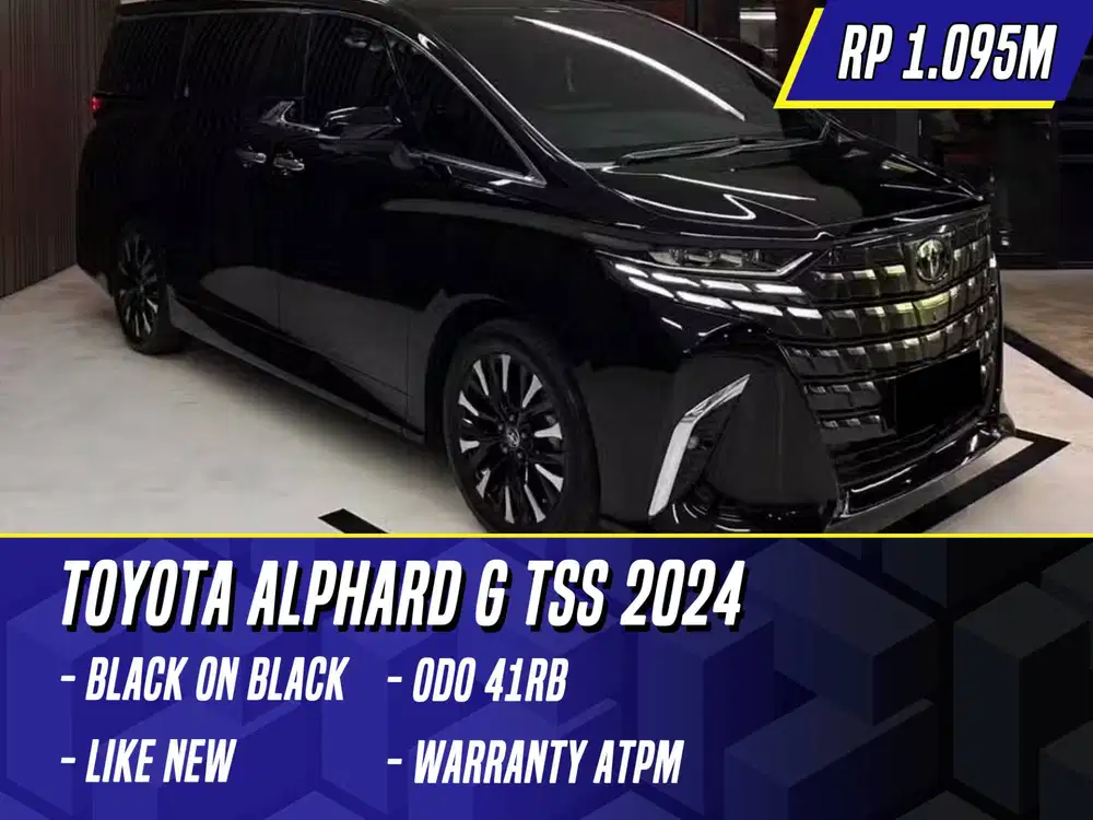 Toyota Alphard G TSS 2024 Black Hitam