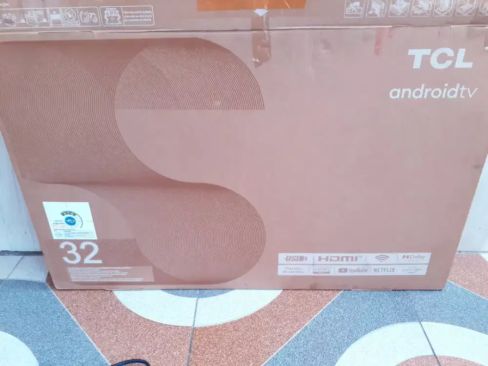 TV LED ANDROID TCL 32IN YOUTUBE NETFLIK DIGITAL TV MULUS (J103)