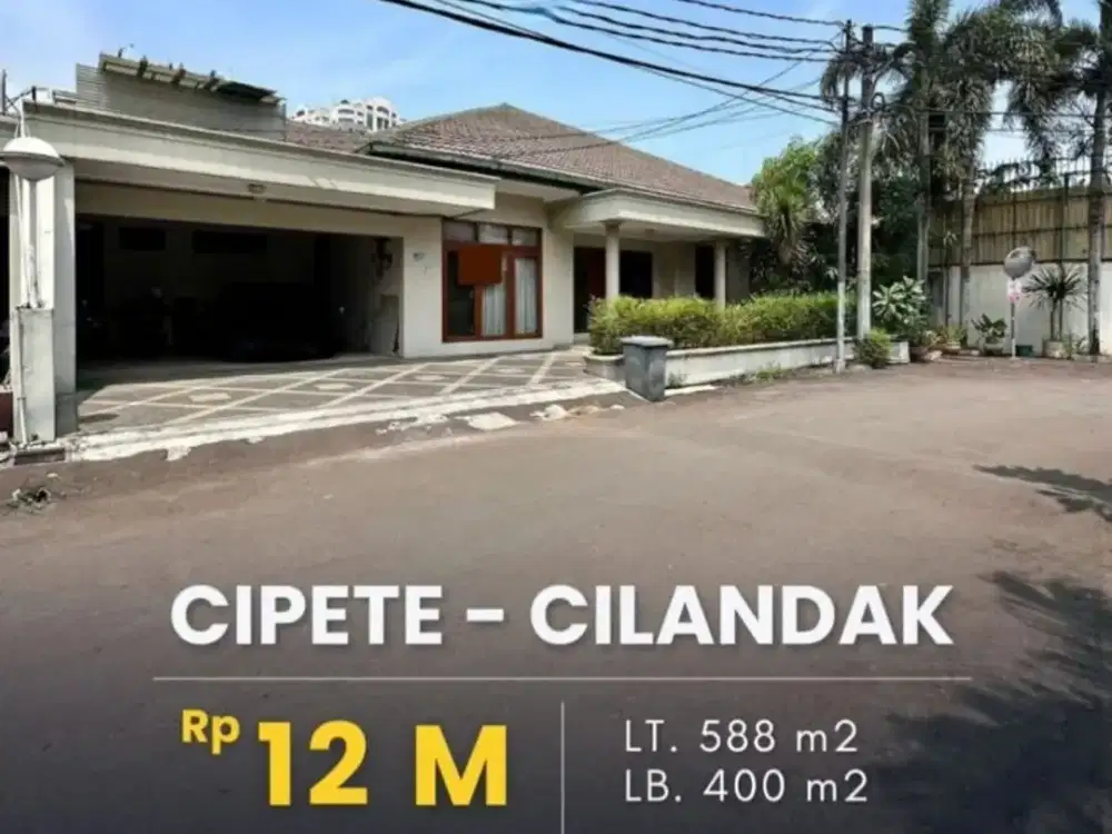 DI JUAL CEPAT MURAH RUMAH MEWAH  DALAM CLUSTER DI CIPETE DEKAT MRT