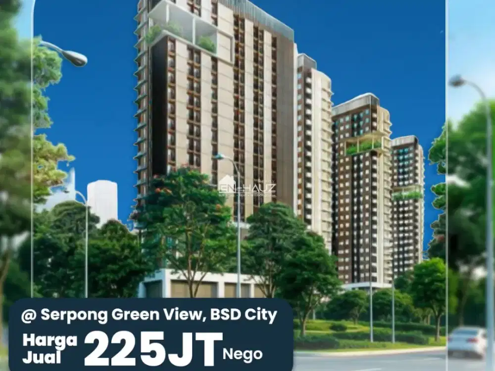 (IRV) DIJUAL APARTEMEN SERPONG GREEN VIEW, BSD CITY