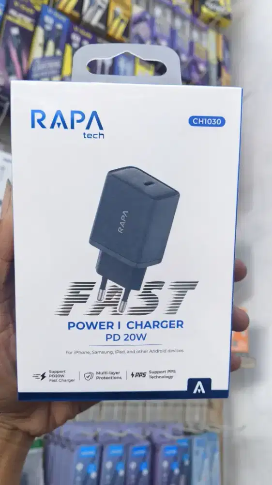 ADAPTOR CHARGER TYPE-C OUTPUT RAPA TECH CH1030