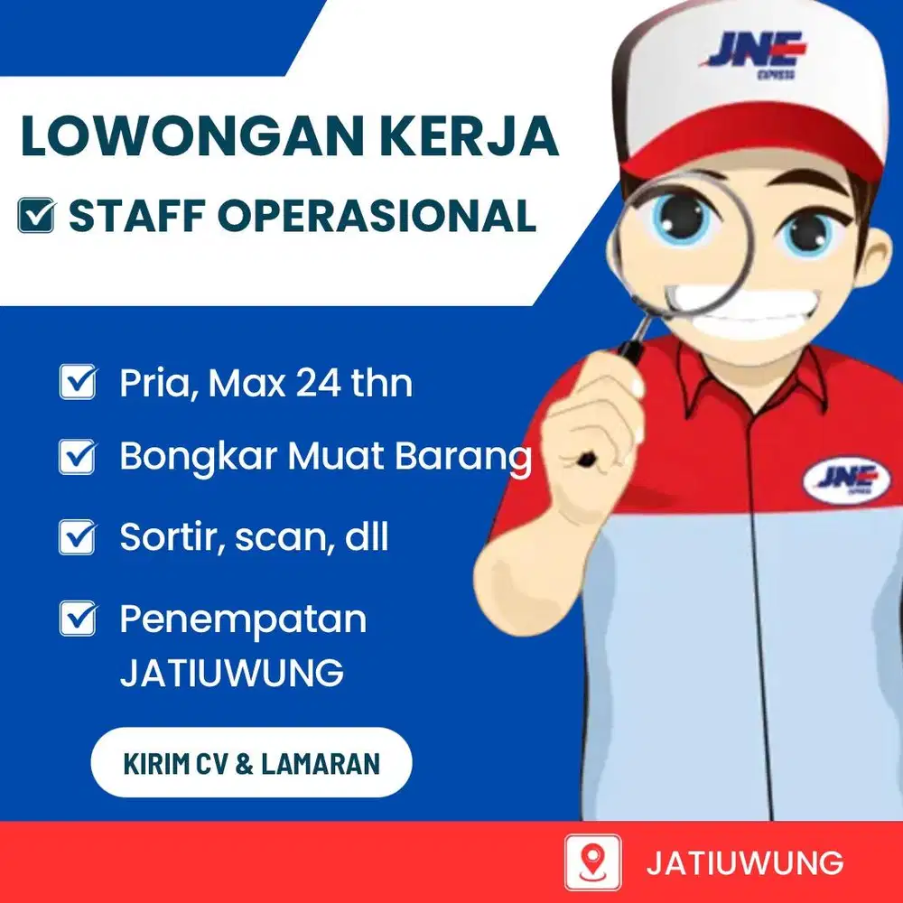 LOWONGAN KERJA STAFF OPERASIONAL JATIUWUNG