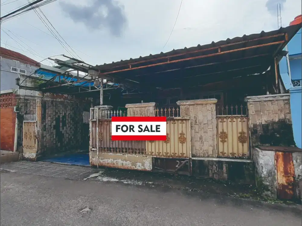 DIJUAL BY LELANG TANAH BONUS BANGUNAN DI KAMPUNG RAMBUTAN