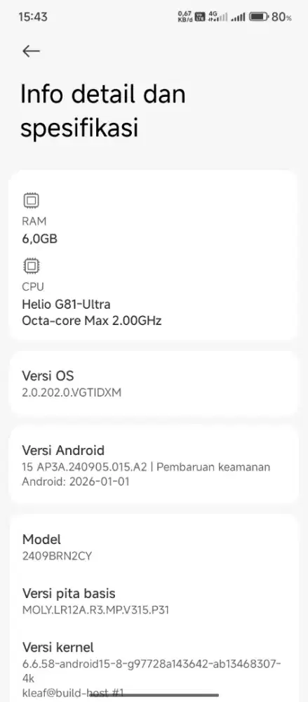 HP REDMI 14C / RAM 6/128