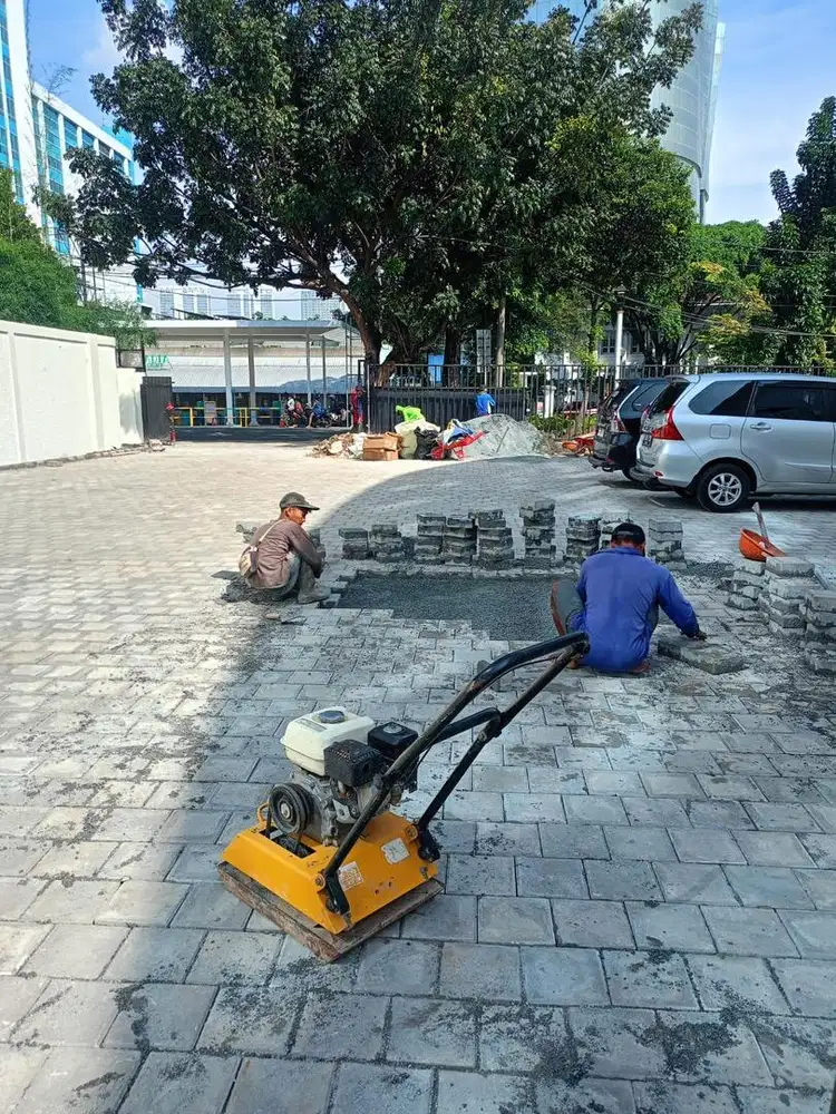 Sewa stamper kodok perataan paving blok