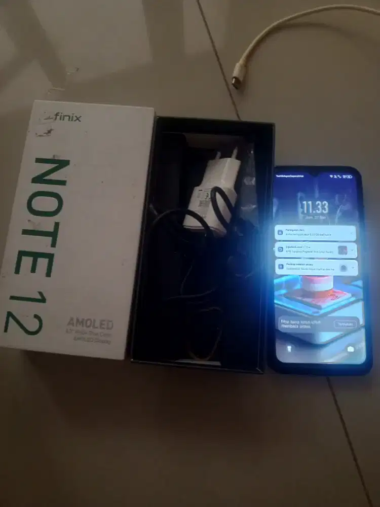 Handphone second bekas Infinix note 12= 8/128 GB Bagus Lengkap