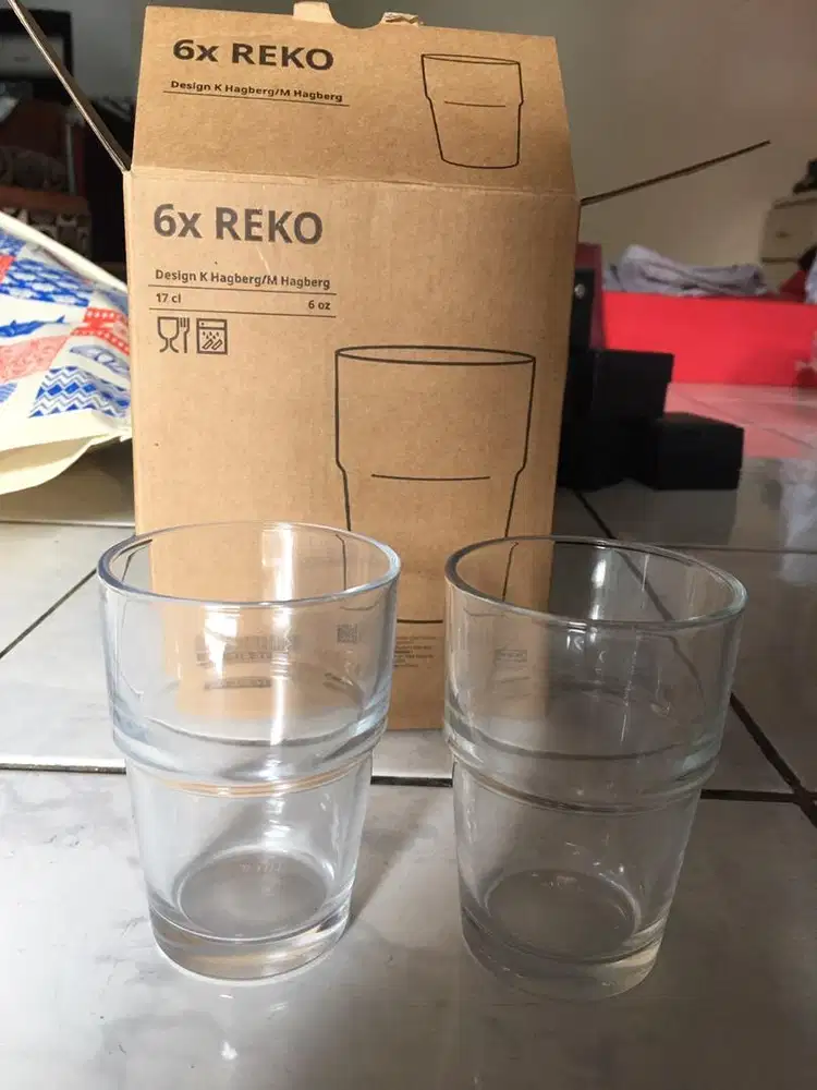 Gelas kaca 1 set 6pcs