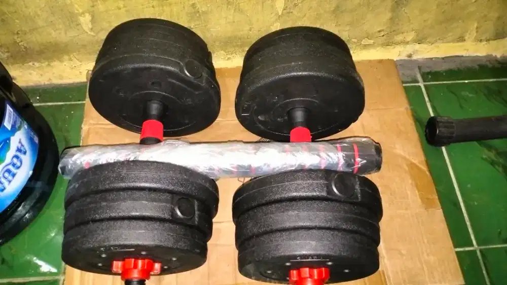 Dumbell + barbell 20kg