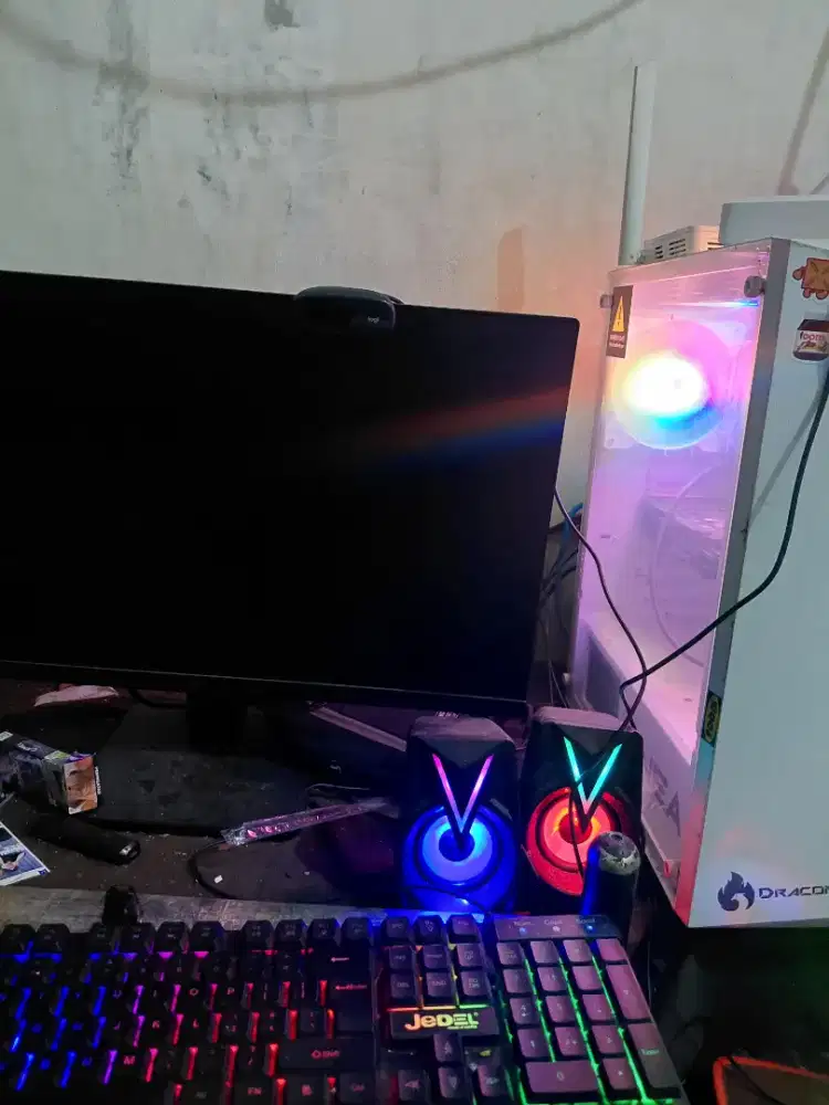 PC Gaming Fullset RTX 3050 16GB + Monitor 24” 100Hz | Siap Pakai Murah