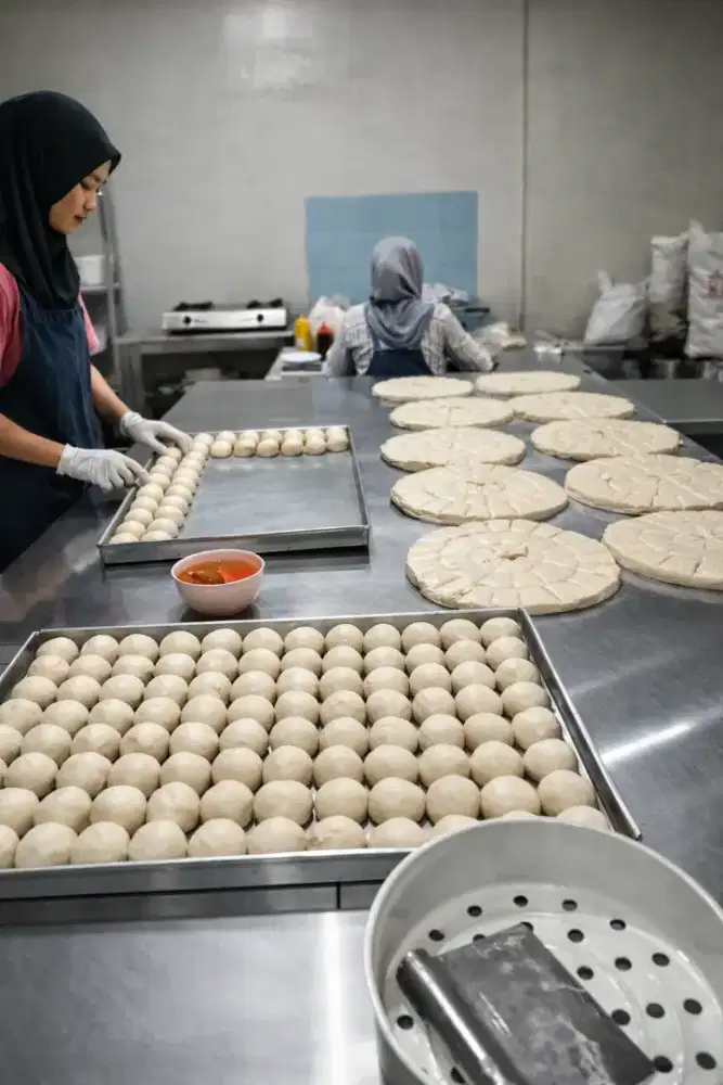 karyawati produksi kue