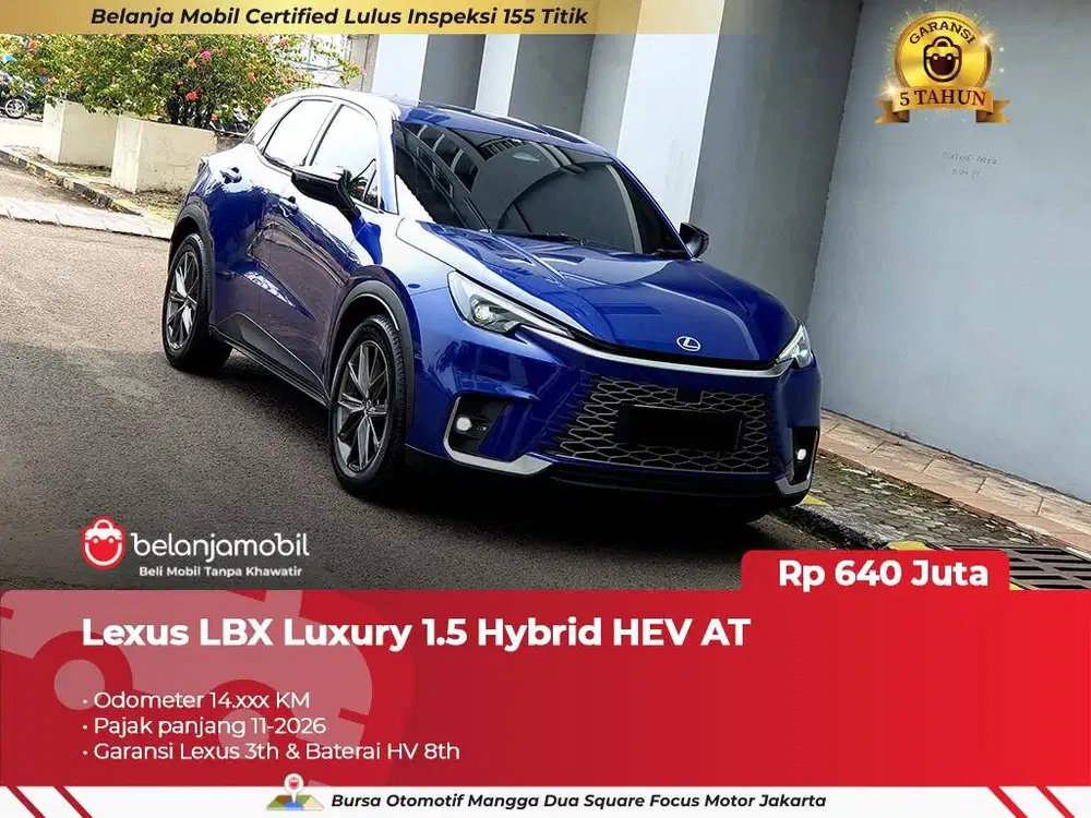 [ LOW KM 14RB ] Lexus LBX Luxury 1.5 Hybrid HEV AT  2024/2025