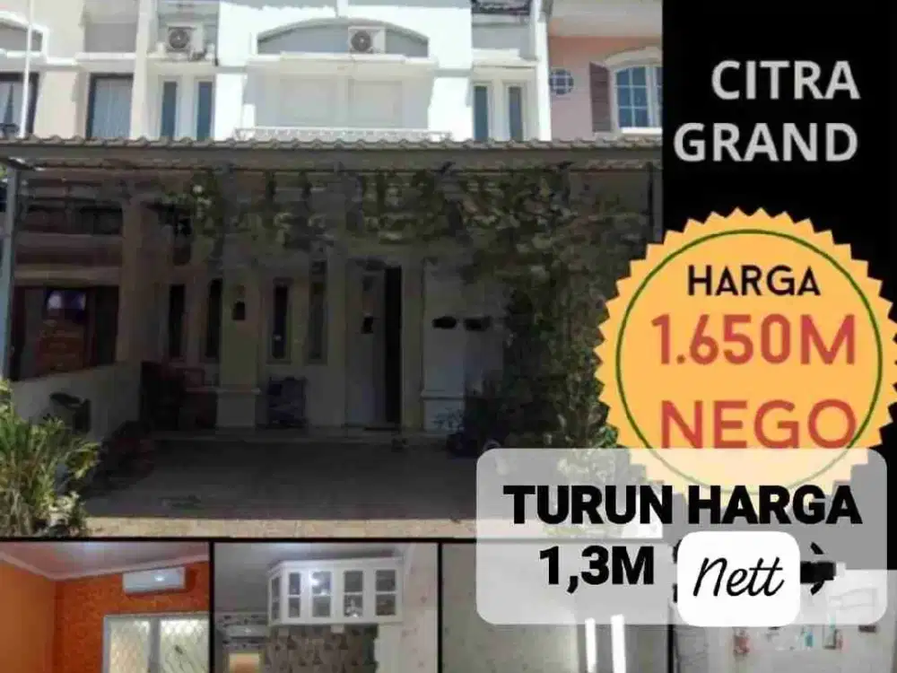 Turun Harga! Dijual Rumah di citra grand cibubur, dua tingkat, TERMURAH