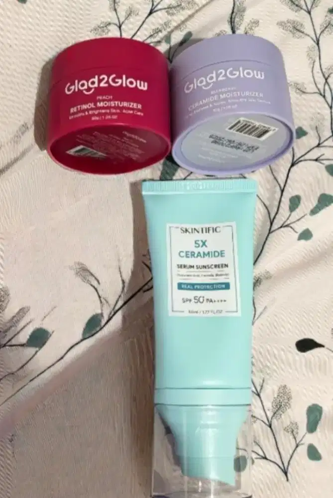 PL Take All Glad2Glow Moisturizer + Skintific Sunscreen